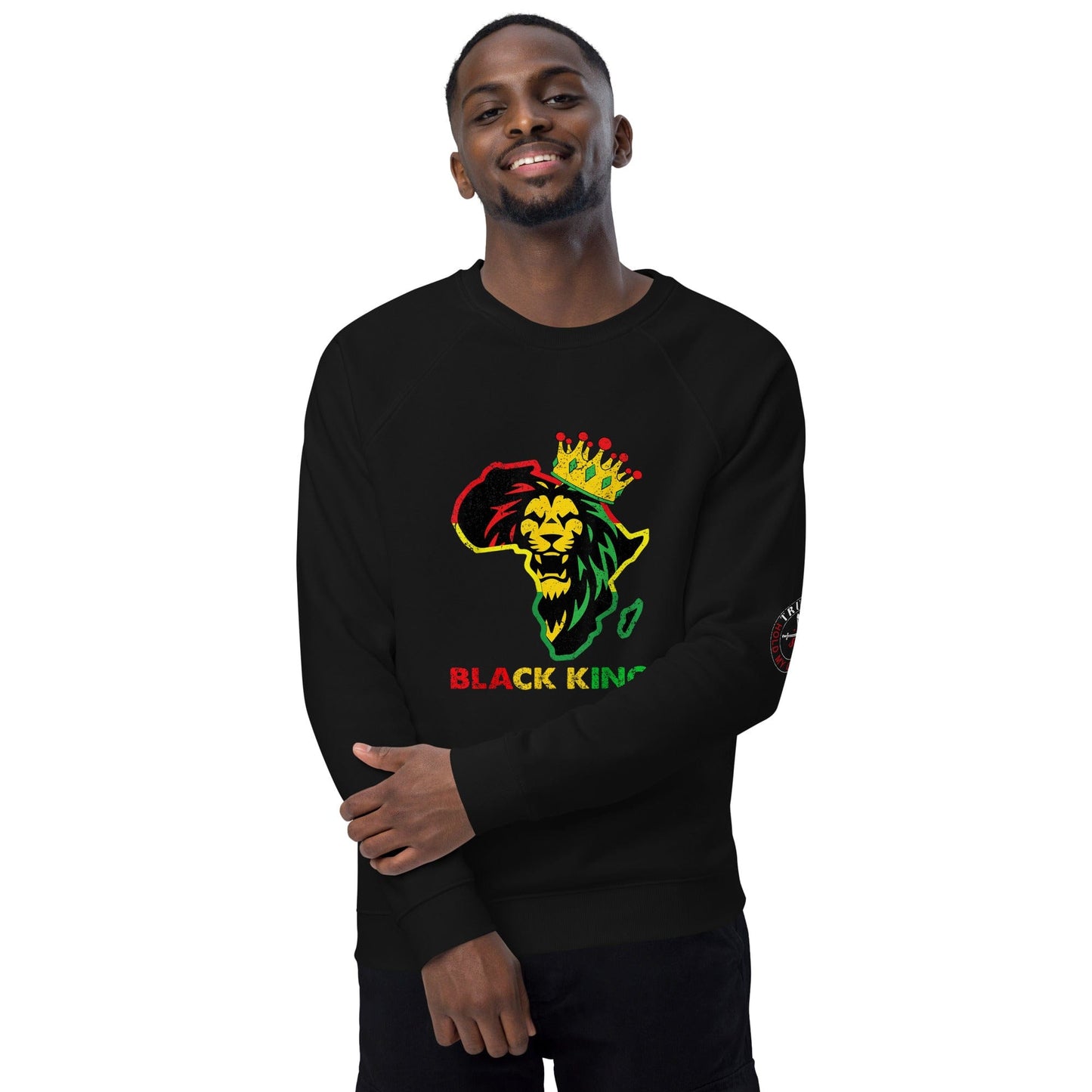 Tru Soldier Sportswear  Black King organic raglan sweatshirt