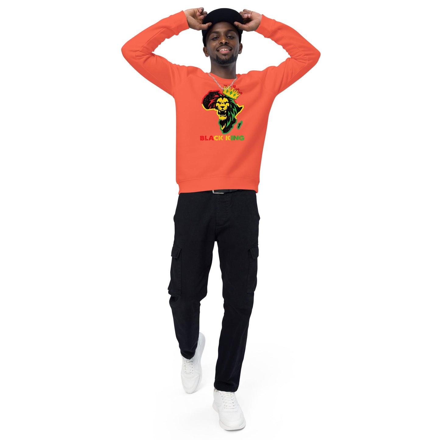 Tru Soldier Sportswear  Black King organic raglan sweatshirt