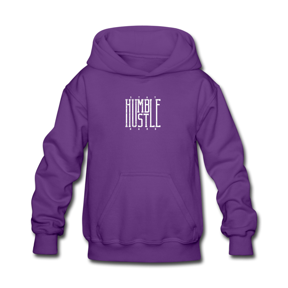 SPOD Kids' Hoodie purple / S Stay Humble Hustle Hard Kids' Hoodie