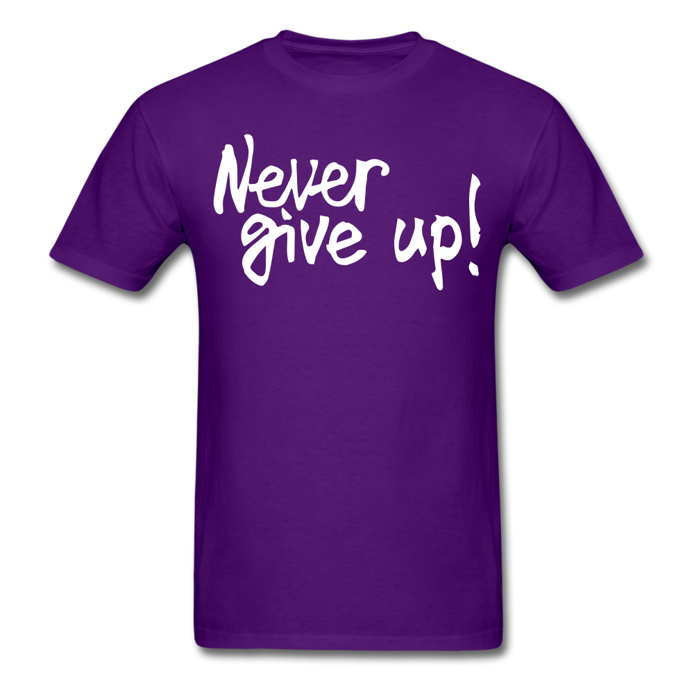 SPOD Men's T-Shirt purple / S Men's Never Give Up T-Shirt