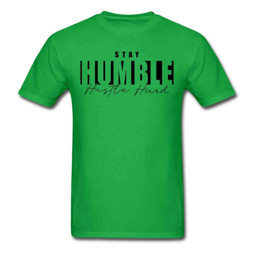 SPOD Unisex Classic T-Shirt | Fruit of the Loom 3930 bright green / S Stay Humble Hustle Hard T-Shirt (BLK PRINT)