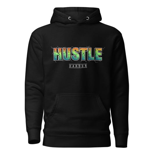Tru Soldier Sportswear  Black / S Hustle Harder Hoodie