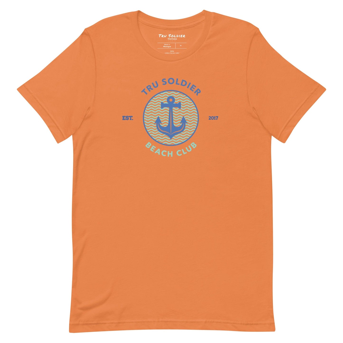 Tru Soldier Sportswear  Burnt Orange / XS Tru Soldier Beach Club t-shirt
