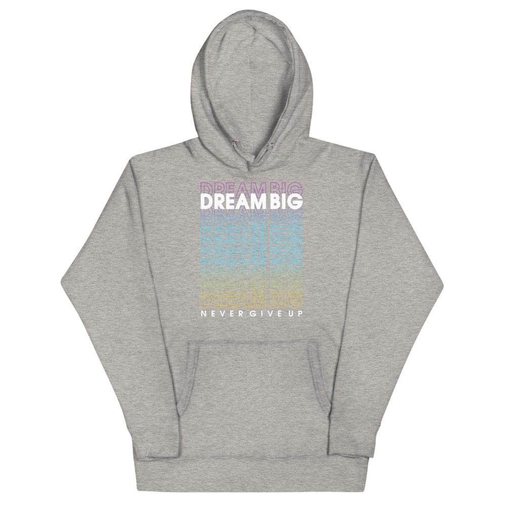 Tru Soldier Sportswear Carbon Grey / S Dream Big Never Give Up Hoodie