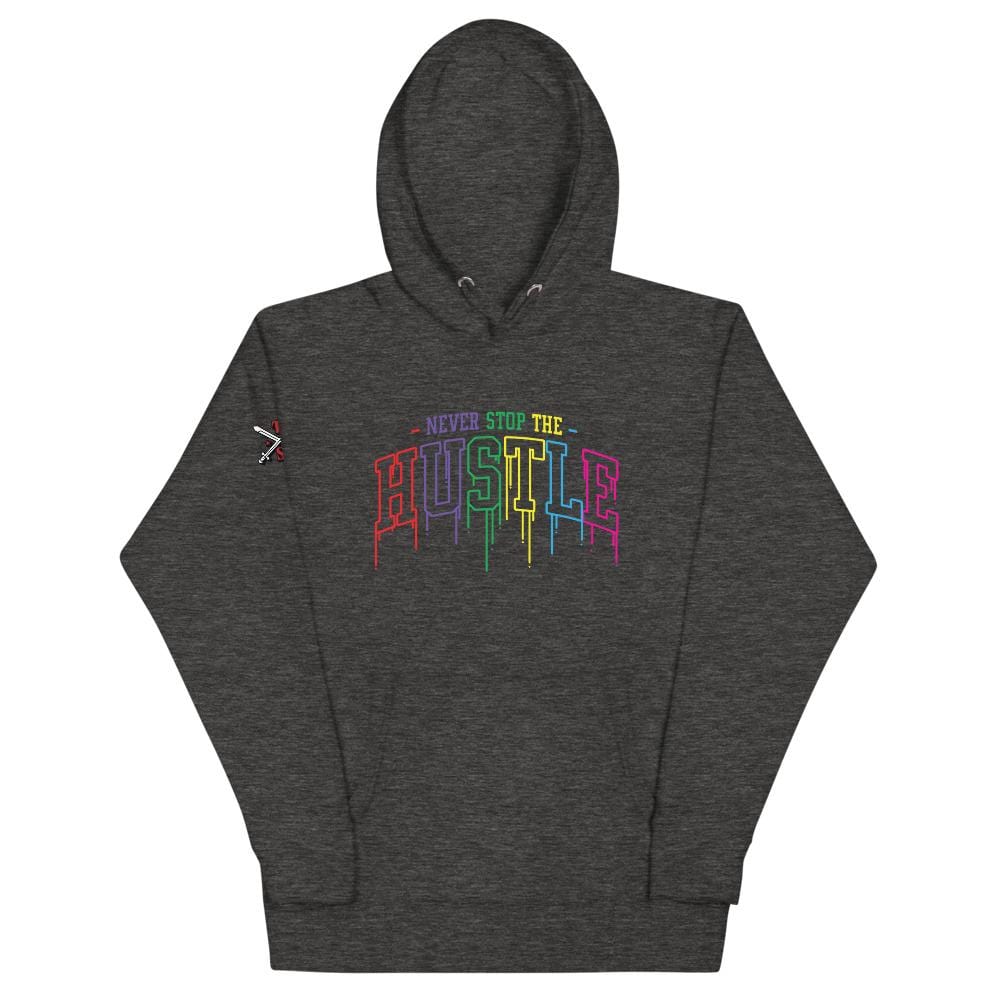 Tru Soldier Sportswear Charcoal Heather / S Unisex Never Stop The Hustle Hoodie
