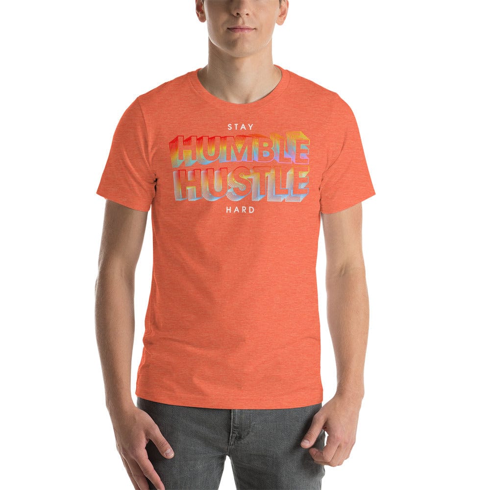 Tru Soldier Sportswear Heather Orange / S Stay Humble Hustle Hard Flavor Short-sleeve unisex t-shirt