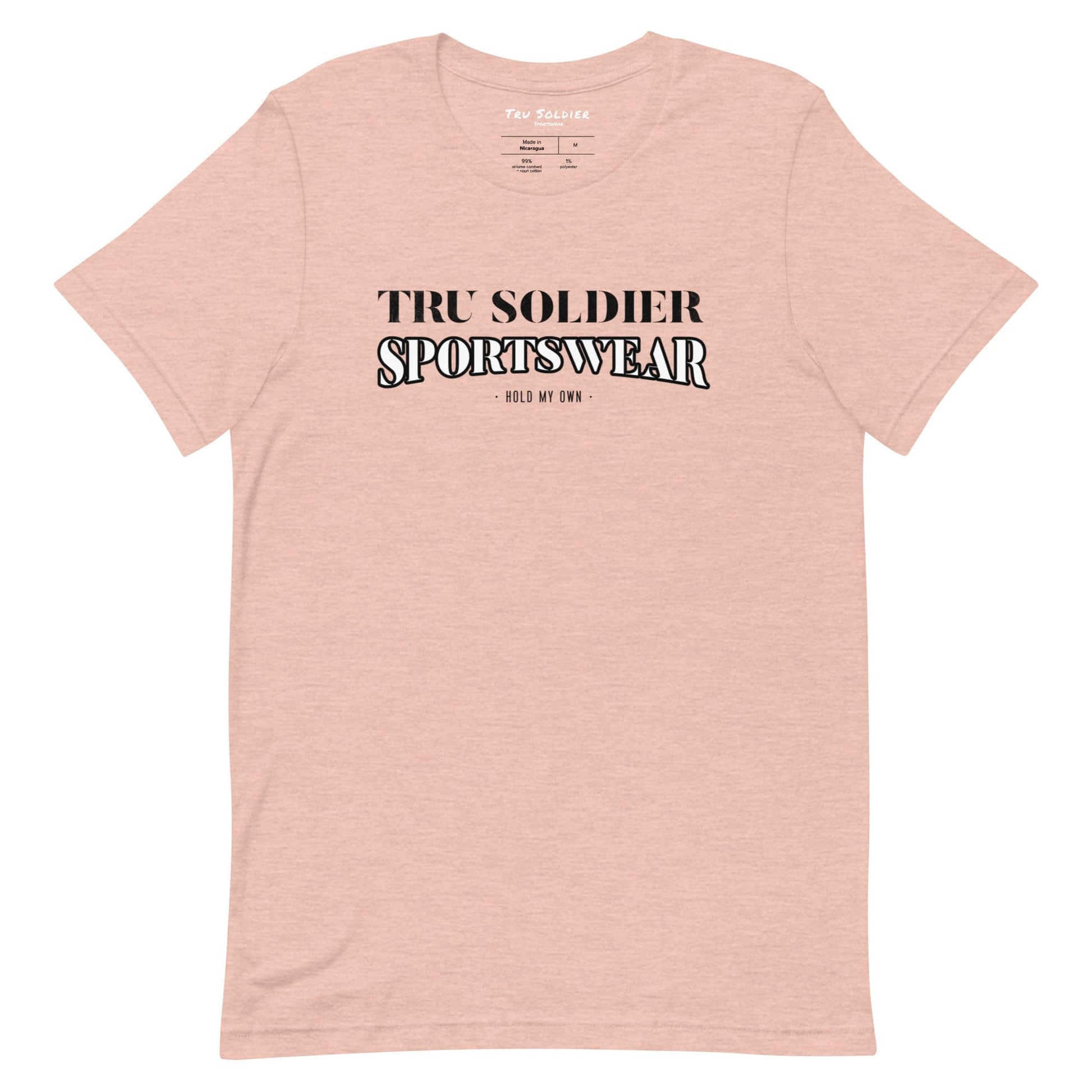 Tru Soldier Sportswear  Heather Prism Peach / XS Tru Soldier Sportswear Unisex t-shirt