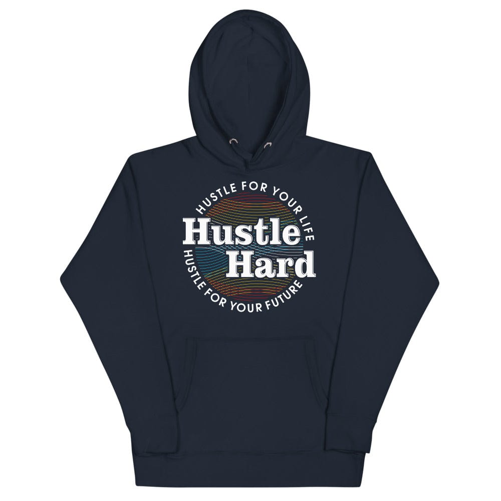 Tru Soldier Sportswear  Hoodie Navy Blazer / S Hustle Hard Unisex Hoodie