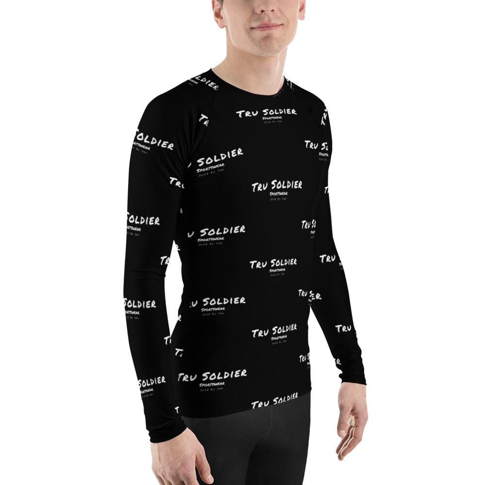 Tru Soldier Sportswear Men's Signature All Over Print Rash Guard