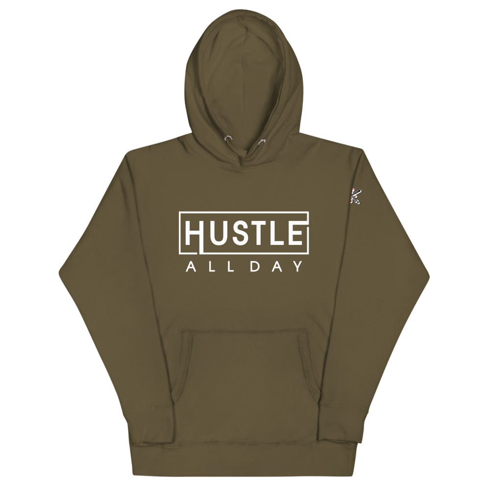 Tru Soldier Sportswear  Military Green / S Hustle All Day Hoodie