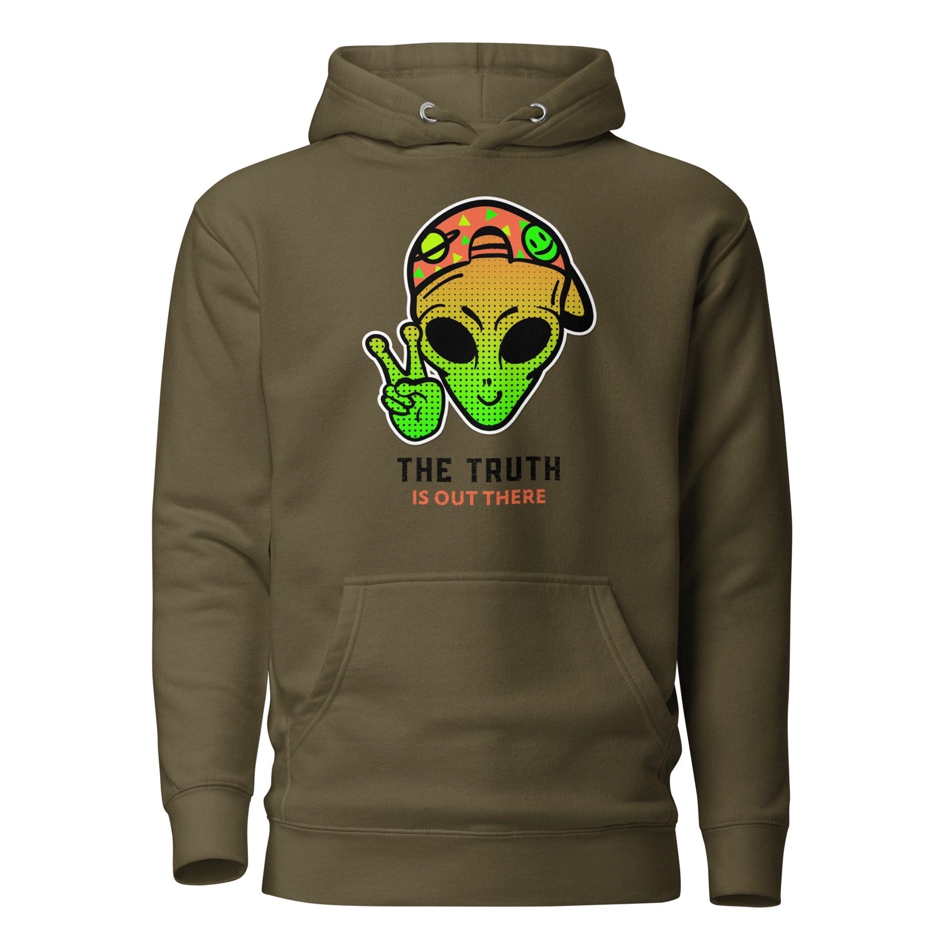 Tru Soldier Sportswear  Military Green / S The Truth Is Out There Hoodie