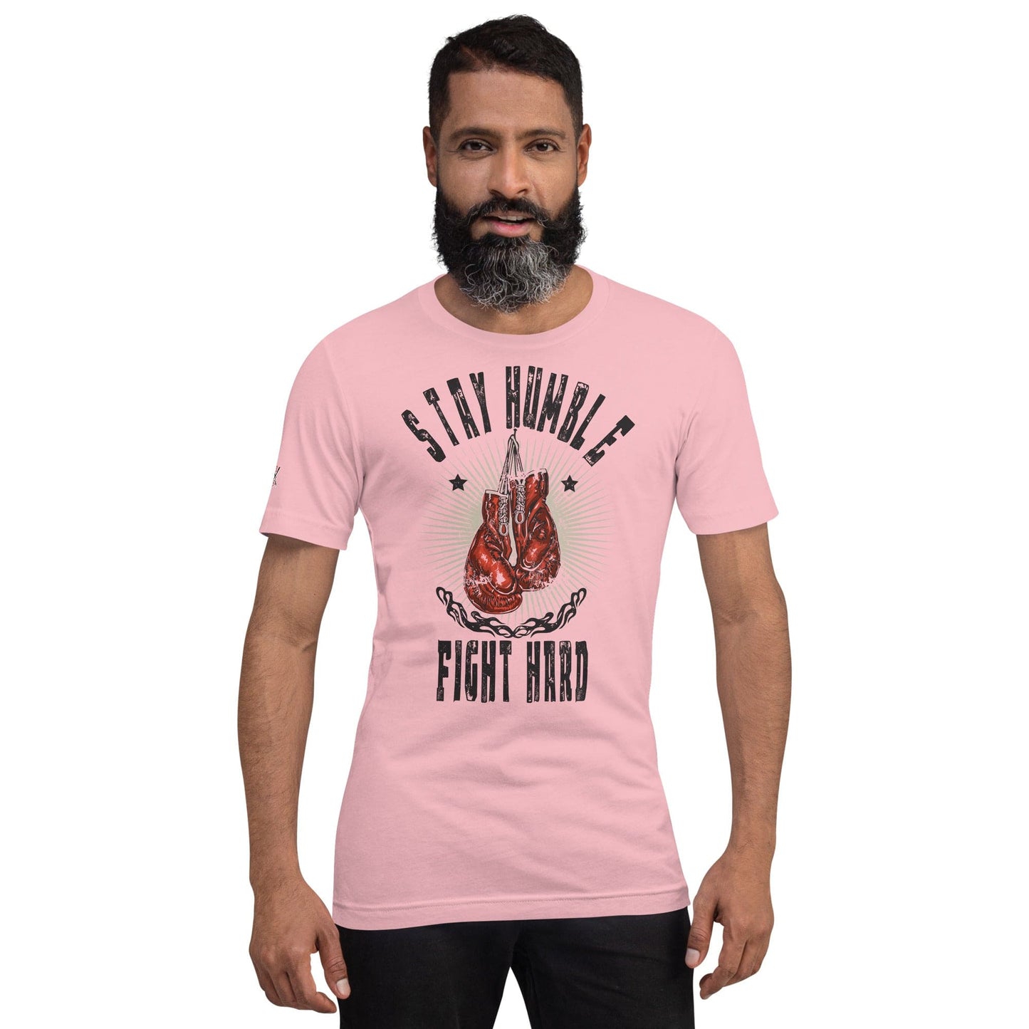 Tru Soldier Sportswear  Pink / S STAY HUMBLE FIGHT HARD t-shirt