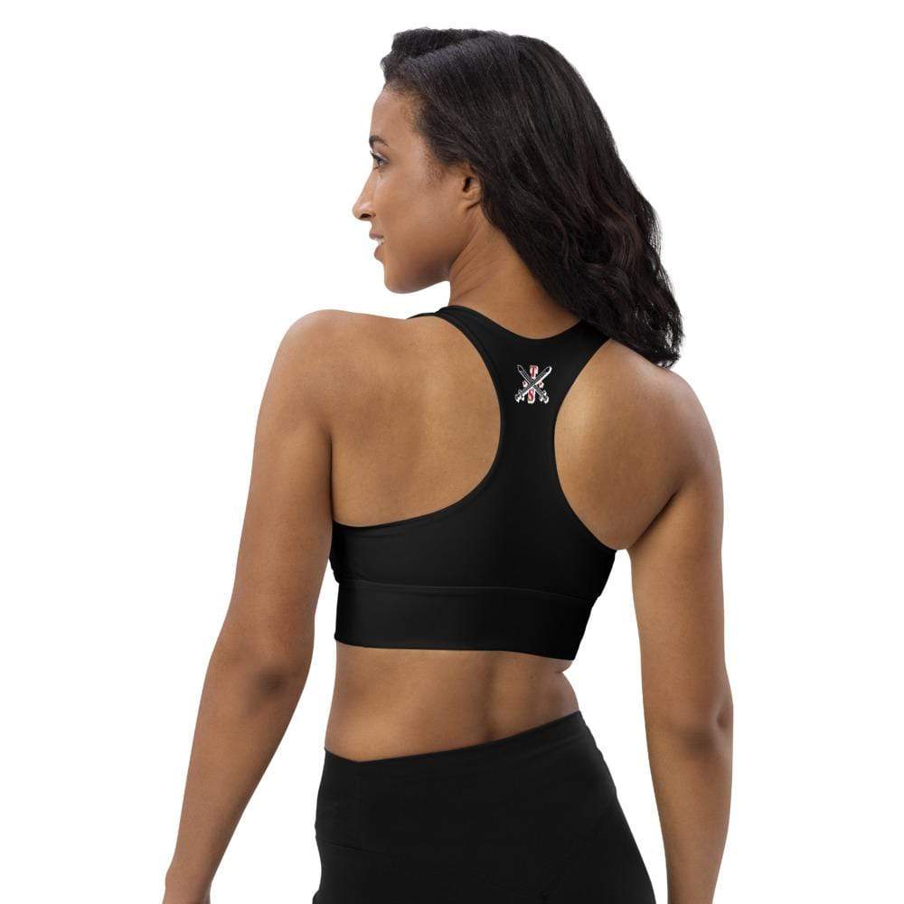 Tru Soldier Sportswear Summer 2021 Black Longline sports bra