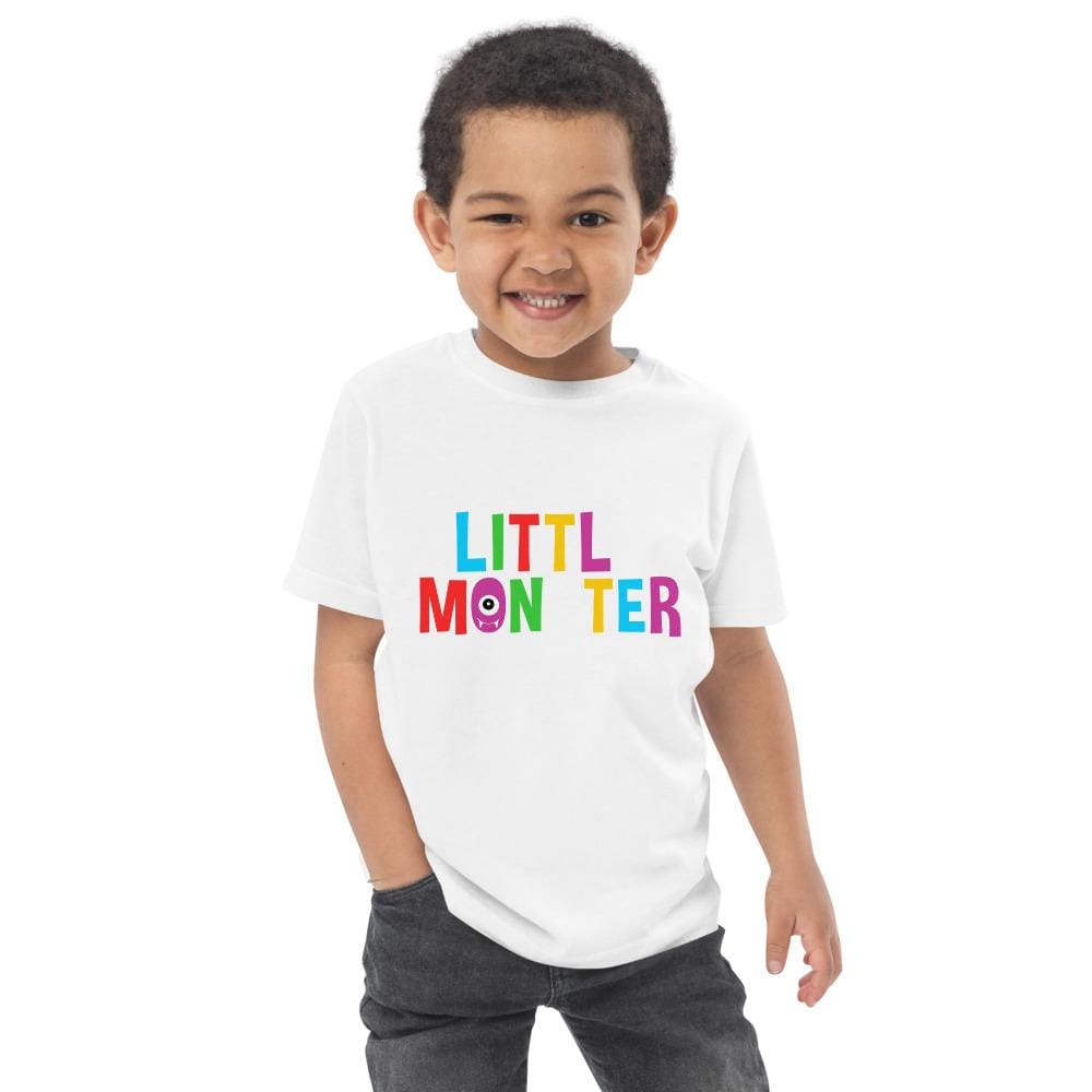 Tru Soldier Sportswear  White / 2 Little Monster Toddler jersey t-shirt