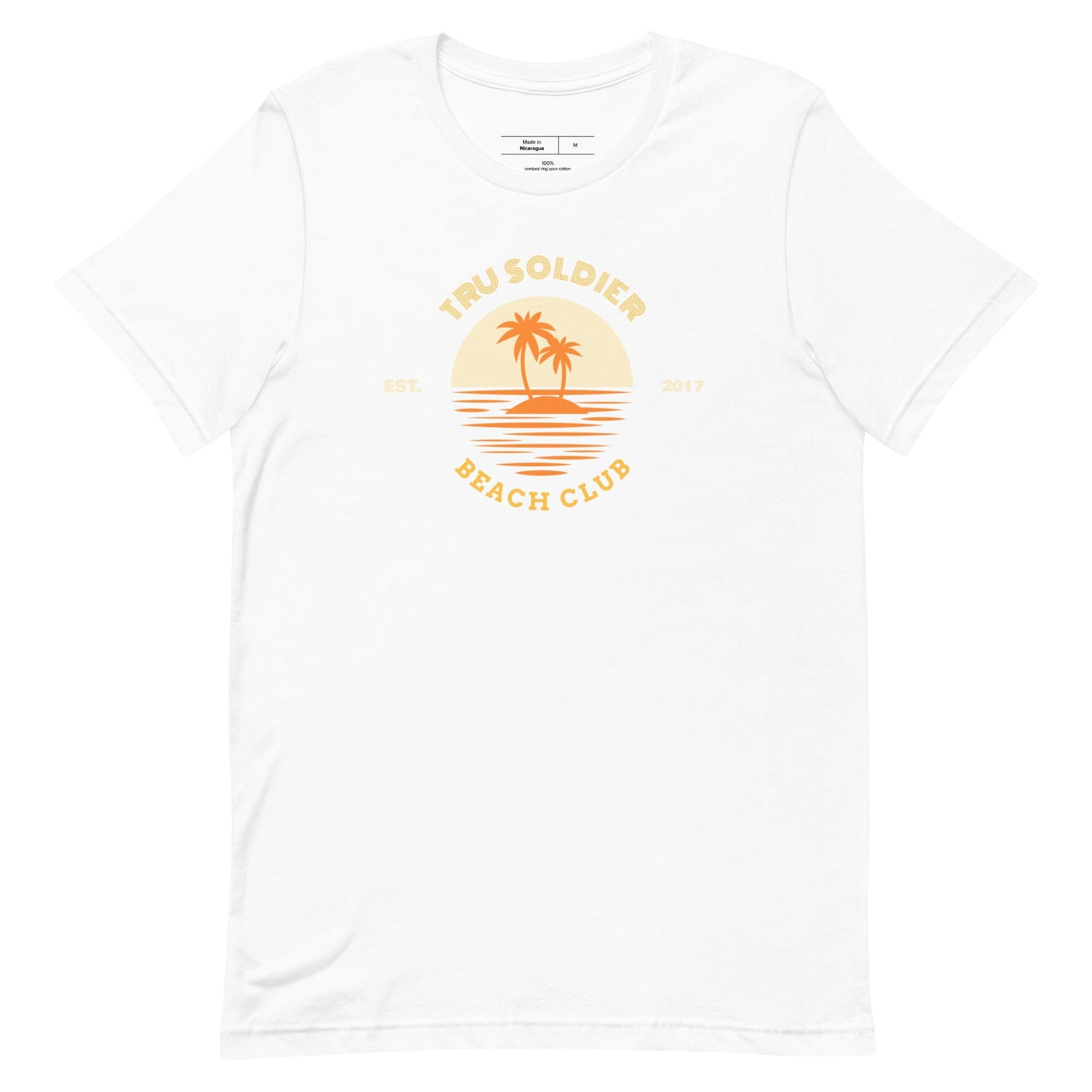 Tru Soldier Sportswear  White / XS Beach Club t-shirt