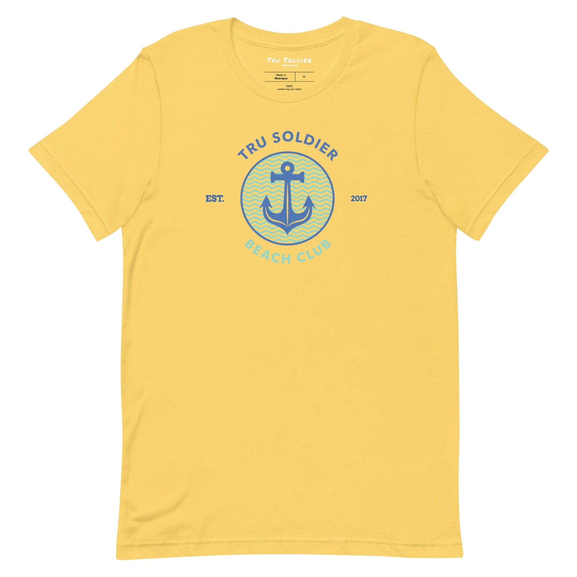 Tru Soldier Sportswear  Yellow / S Tru Soldier Beach Club t-shirt