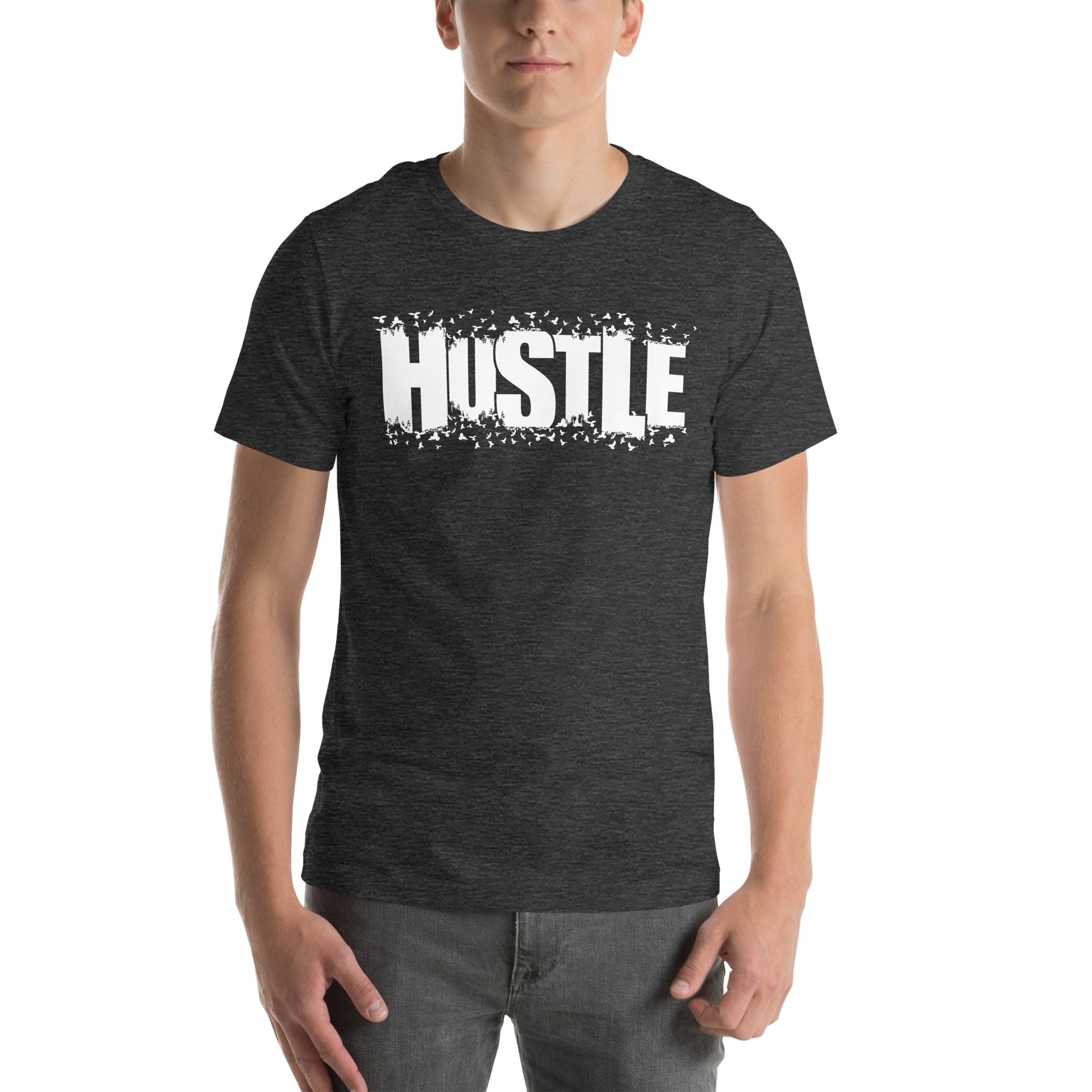 Tru Soldier Sportswear  Dark Grey Heather / XS Unisex Hustle t-shirt
