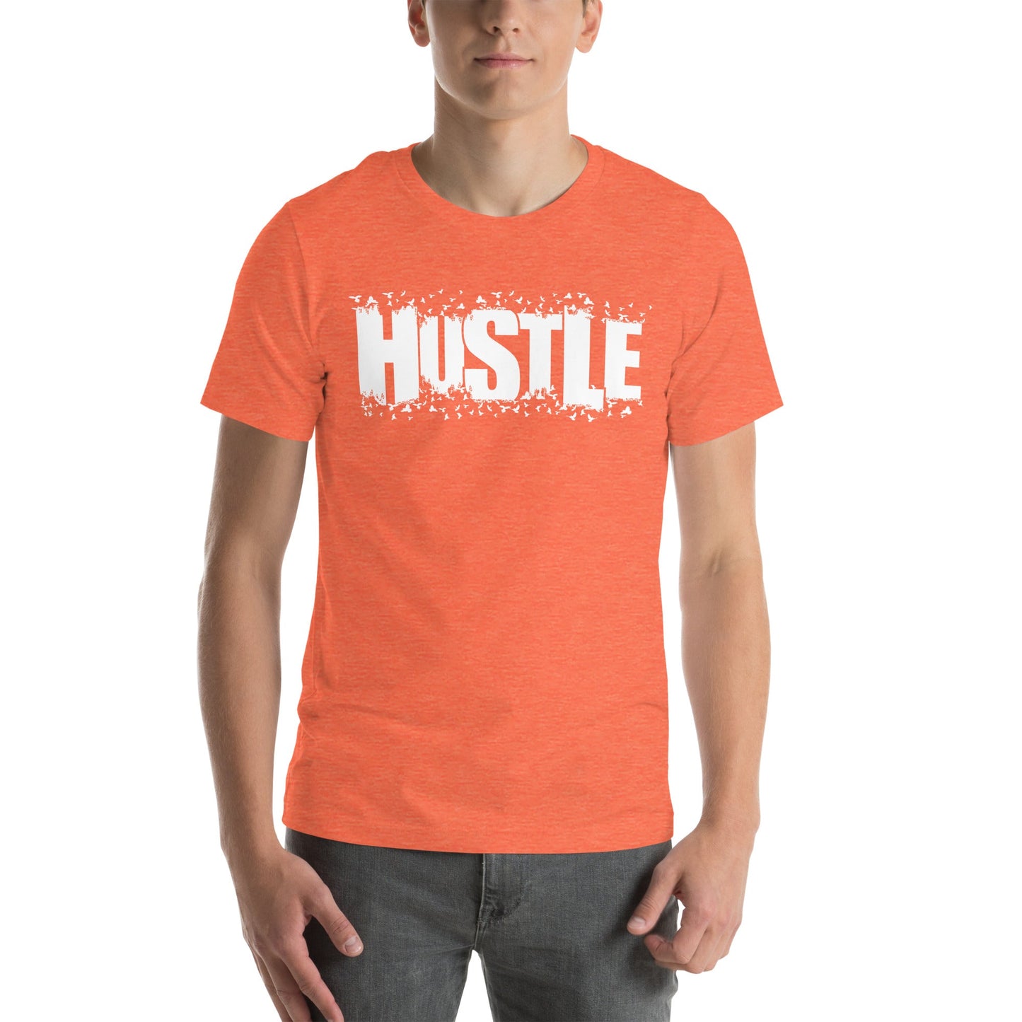 Tru Soldier Sportswear  Heather Orange / S Unisex Hustle t-shirt