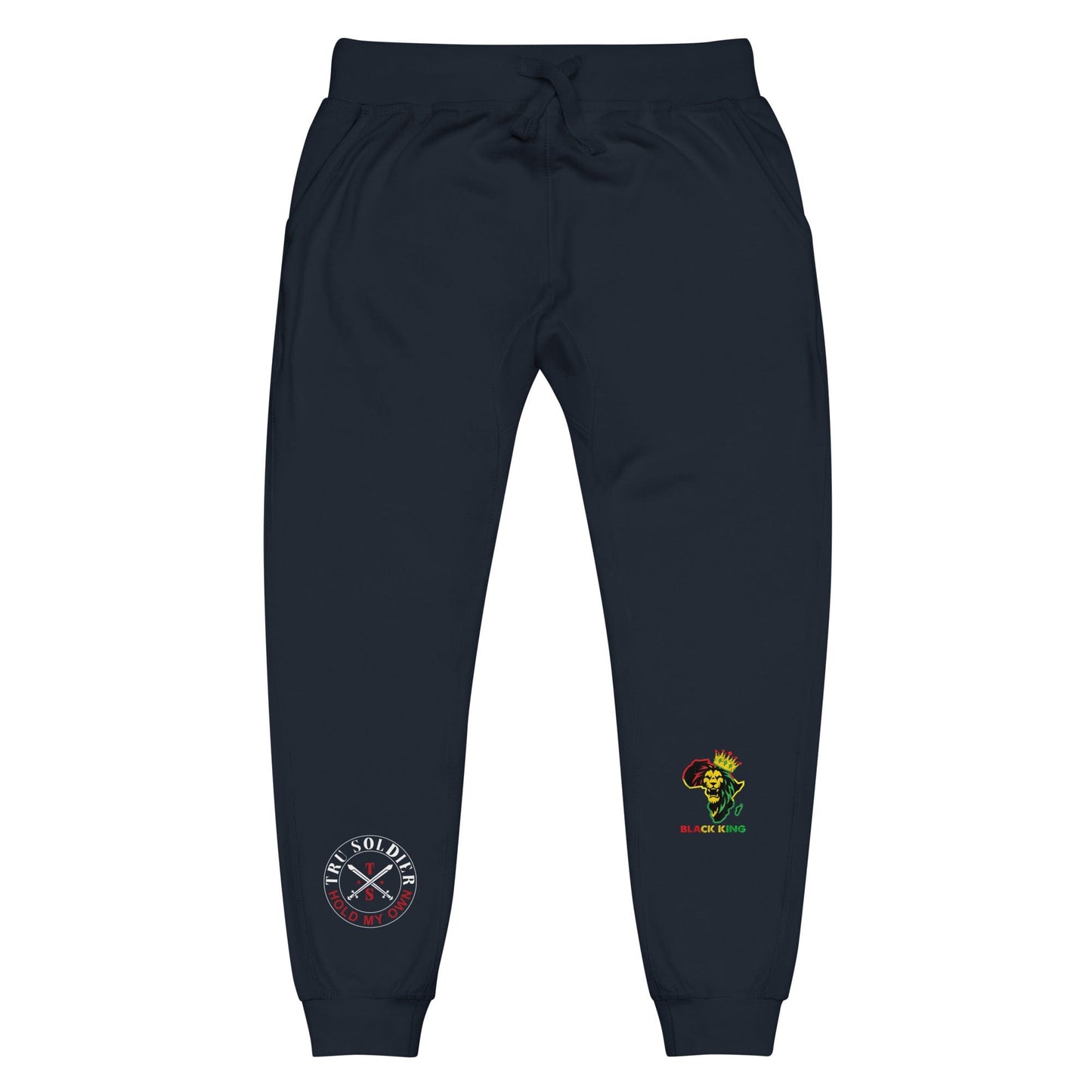 Tru Soldier Sportswear  Navy Blazer / XS Black King fleece sweatpants