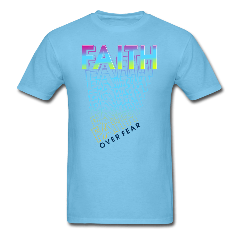 SPOD aquatic blue / S Faith Over Fear T-Shirt