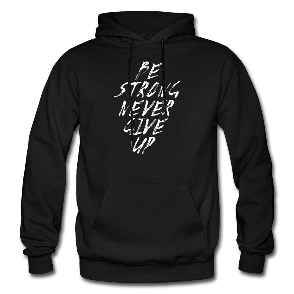 SPOD black / S Be Strong Never Give Up Hoodie