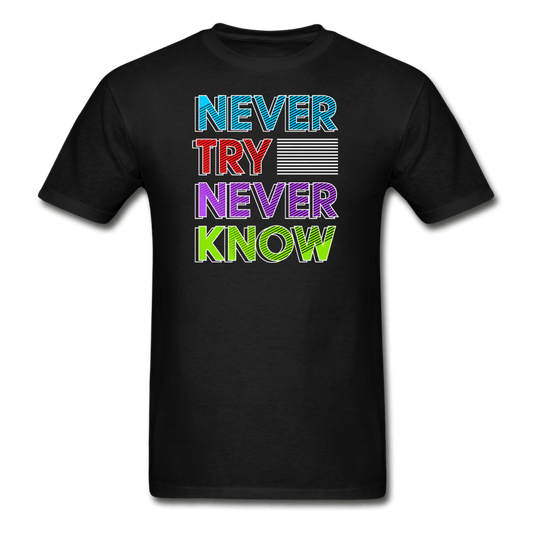 SPOD black / S Never Try Never Know T-Shirt