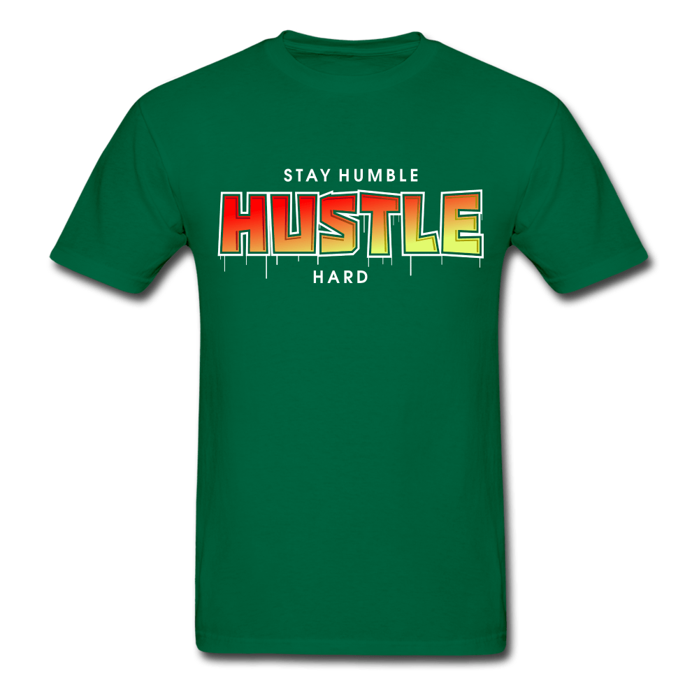 SPOD bottlegreen / S Stay Humble Hustle Hard  2 T-Shirt