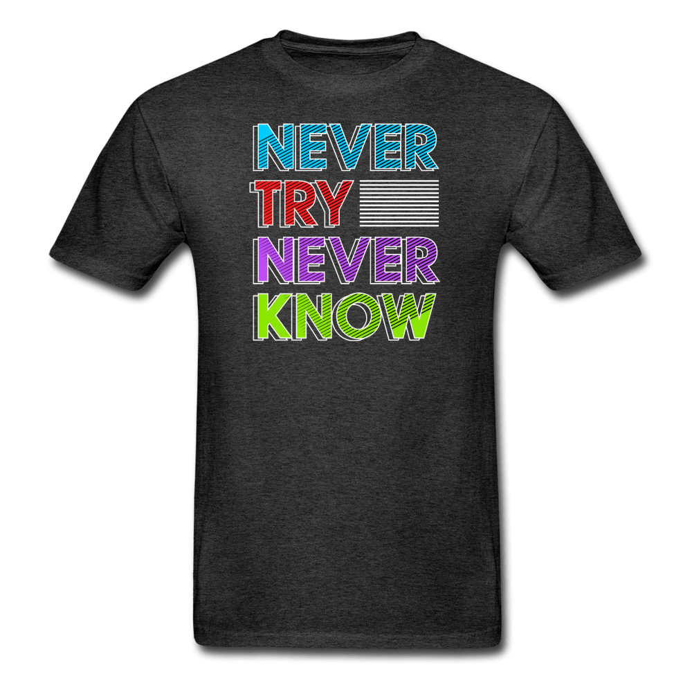 SPOD charcoal grey / S Never Try Never Know T-Shirt
