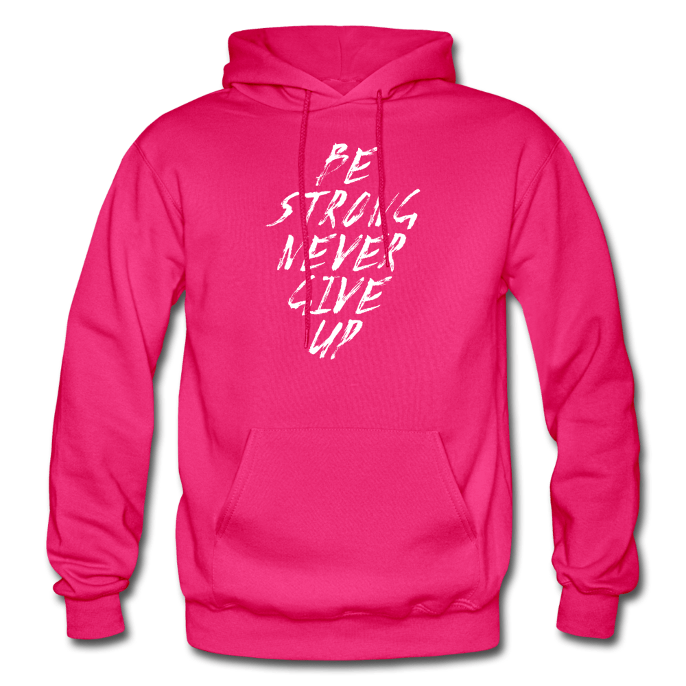 SPOD Clothing fuchsia / S Be Strong Never Give Up Hoodie