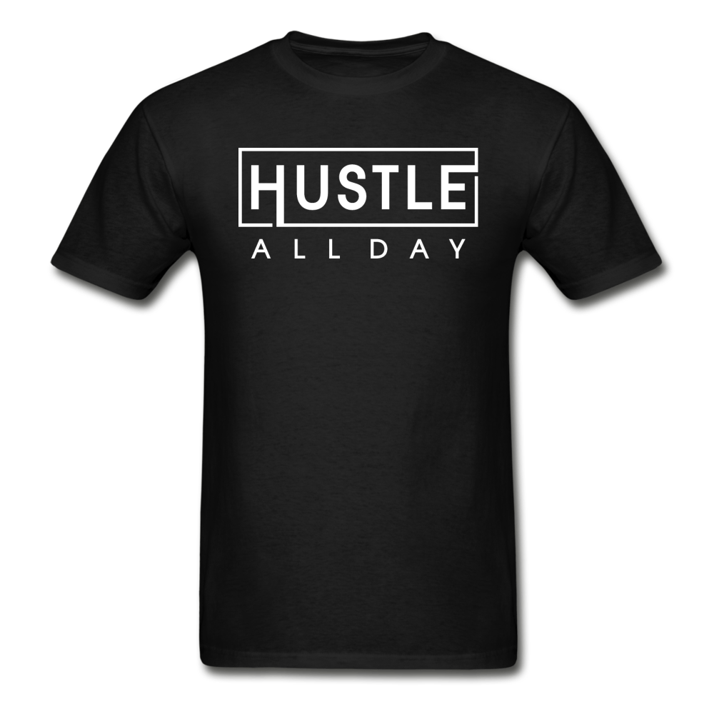 SPOD Hanes Adult Tagless T-Shirt | Hanes 5250 black / S Hustle All Day T-Shirt