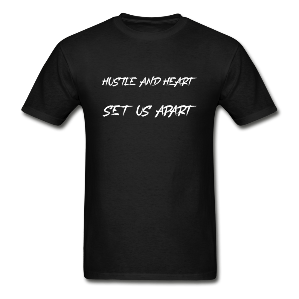 SPOD Hanes Adult Tagless T-Shirt | Hanes 5250 black / S Hustle And Heart T-Shirt