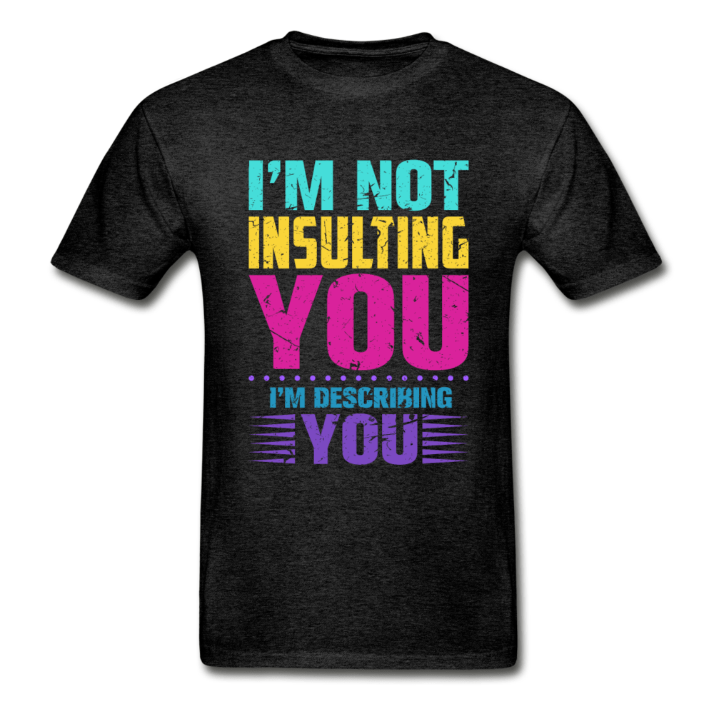 SPOD Hanes Adult Tagless T-Shirt | Hanes 5250 charcoal gray / S I'm Not Insulting You T-Shirt