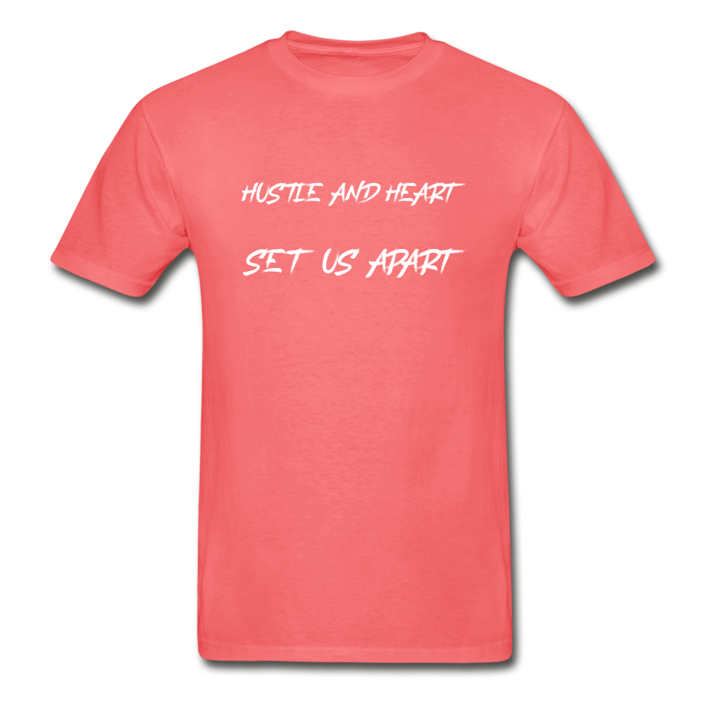 SPOD Hanes Adult Tagless T-Shirt | Hanes 5250 coral / S Hustle And Heart T-Shirt