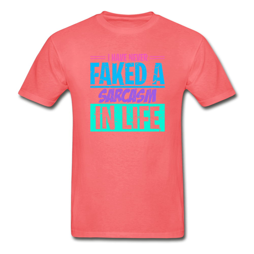 SPOD Hanes Adult Tagless T-Shirt | Hanes 5250 coral / S Sarcasm T-Shirt