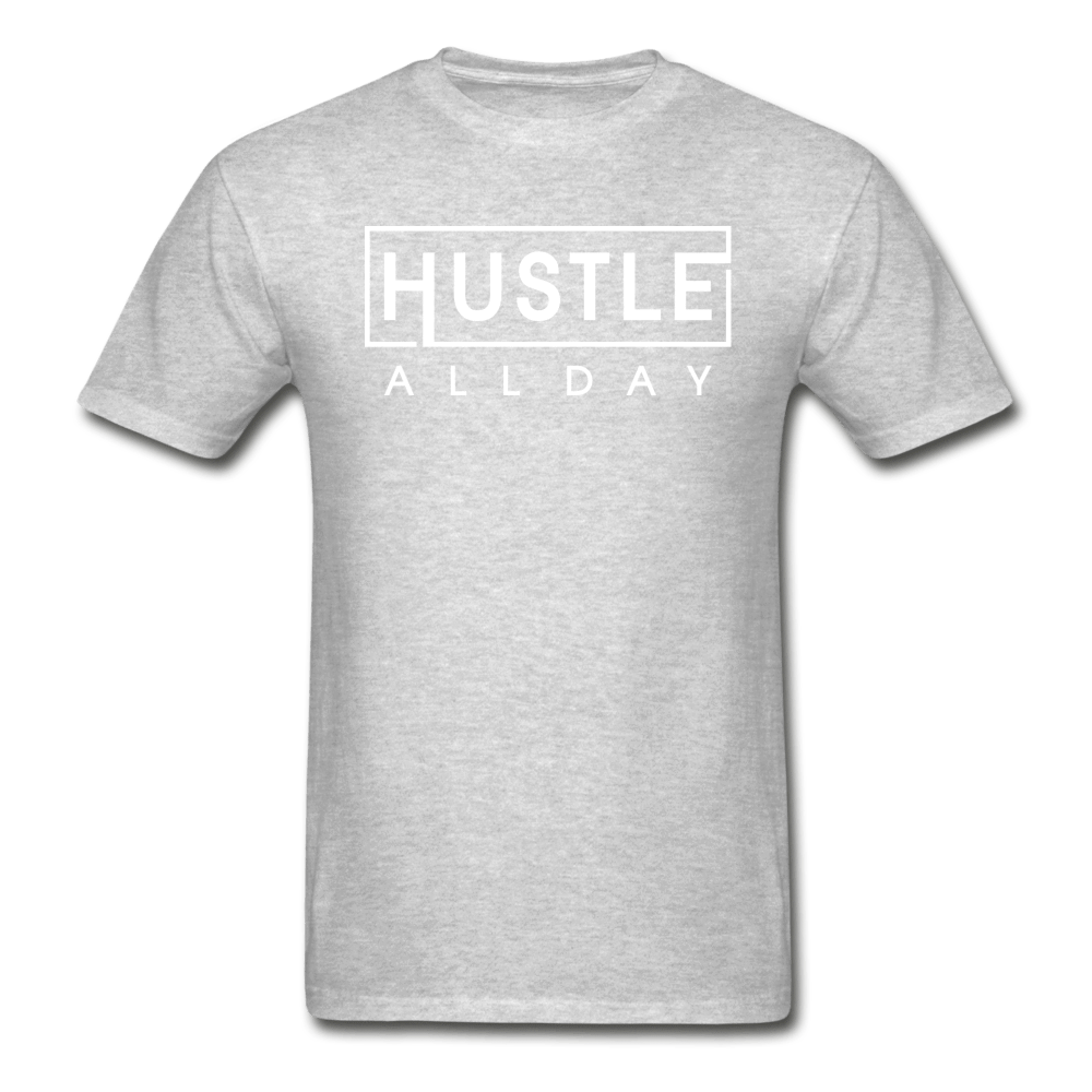 SPOD Hanes Adult Tagless T-Shirt | Hanes 5250 heather gray / S Hustle All Day T-Shirt