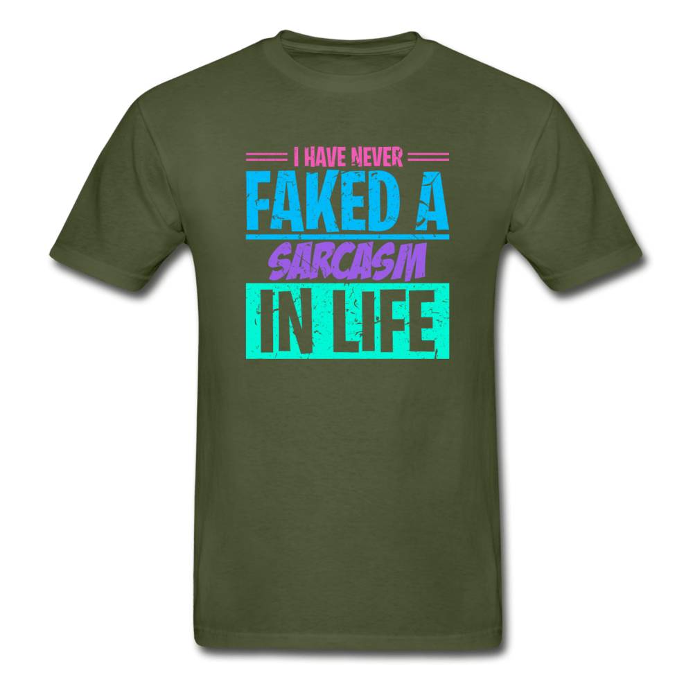 SPOD Hanes Adult Tagless T-Shirt | Hanes 5250 military green / S Sarcasm T-Shirt