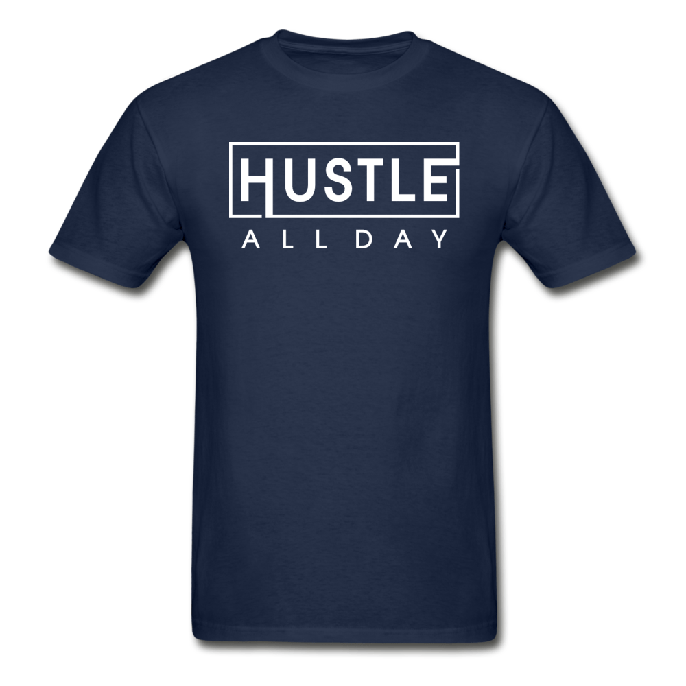 SPOD Hanes Adult Tagless T-Shirt | Hanes 5250 navy / S Hustle All Day T-Shirt