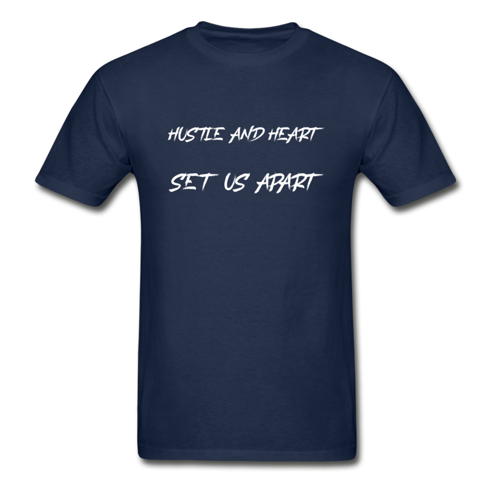 SPOD Hanes Adult Tagless T-Shirt | Hanes 5250 navy / S Hustle And Heart T-Shirt