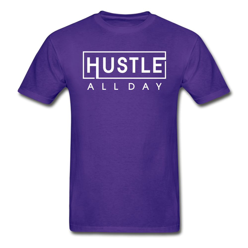 SPOD Hanes Adult Tagless T-Shirt | Hanes 5250 purple / S Hustle All Day T-Shirt