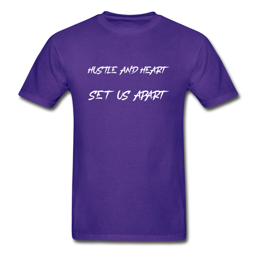 SPOD Hanes Adult Tagless T-Shirt | Hanes 5250 purple / S Hustle And Heart T-Shirt