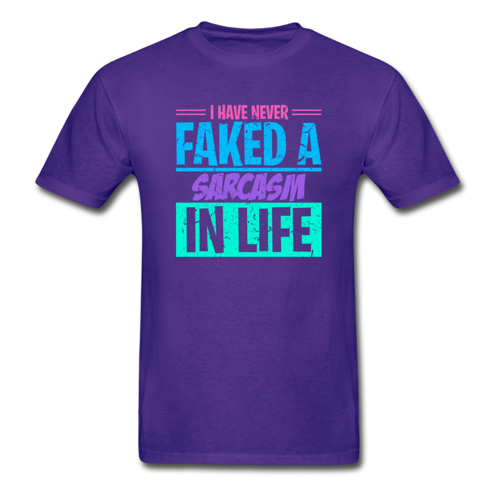 SPOD Hanes Adult Tagless T-Shirt | Hanes 5250 purple / S Sarcasm T-Shirt