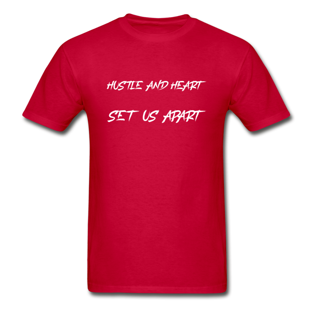 SPOD Hanes Adult Tagless T-Shirt | Hanes 5250 red / S Hustle And Heart T-Shirt
