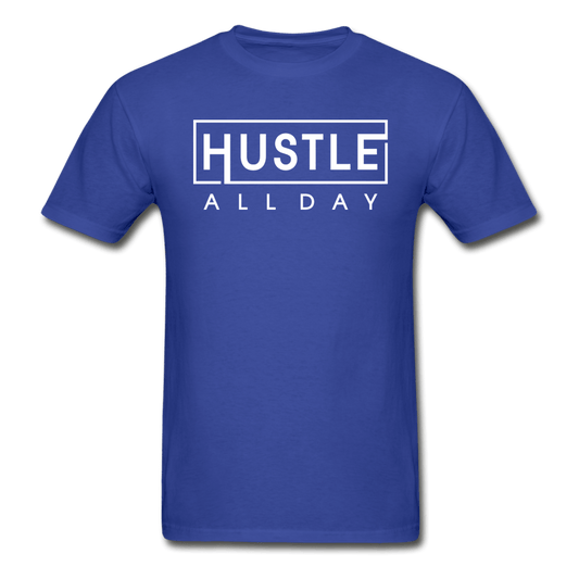 SPOD Hanes Adult Tagless T-Shirt | Hanes 5250 royal blue / S Hustle All Day T-Shirt
