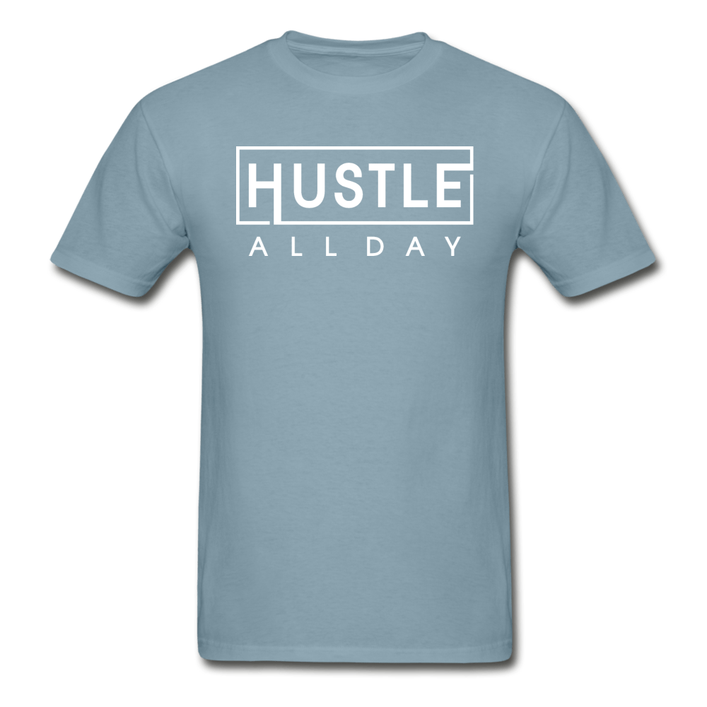 SPOD Hanes Adult Tagless T-Shirt | Hanes 5250 stonewash blue / S Hustle All Day T-Shirt
