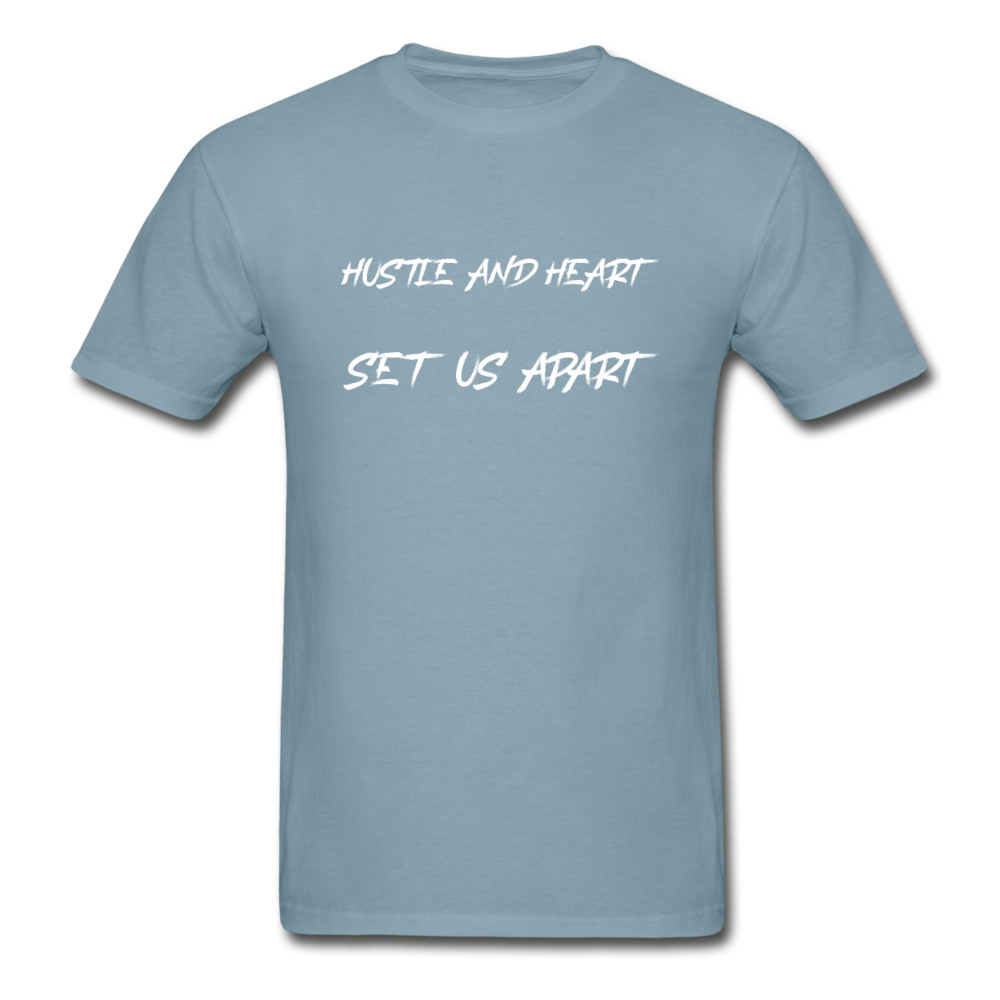 SPOD Hanes Adult Tagless T-Shirt | Hanes 5250 stonewash blue / S Hustle And Heart T-Shirt