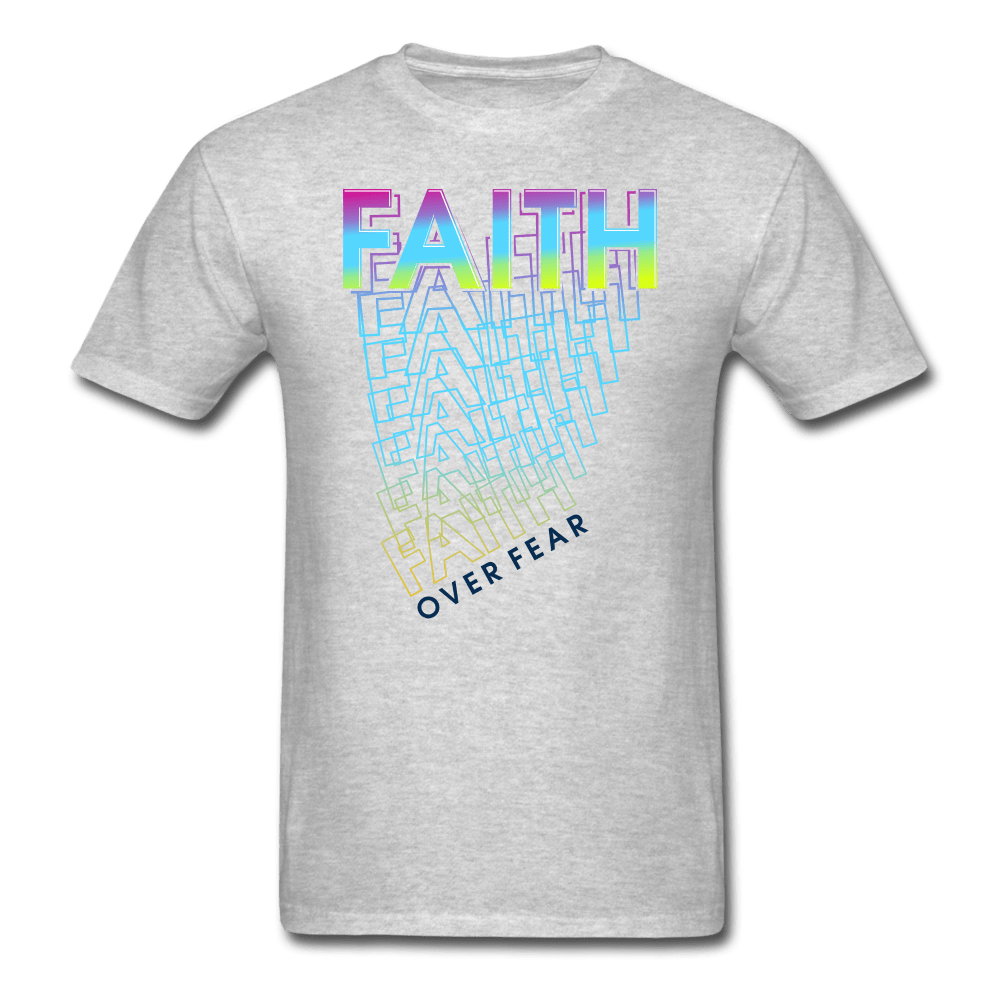 SPOD heather gray / S Faith Over Fear T-Shirt