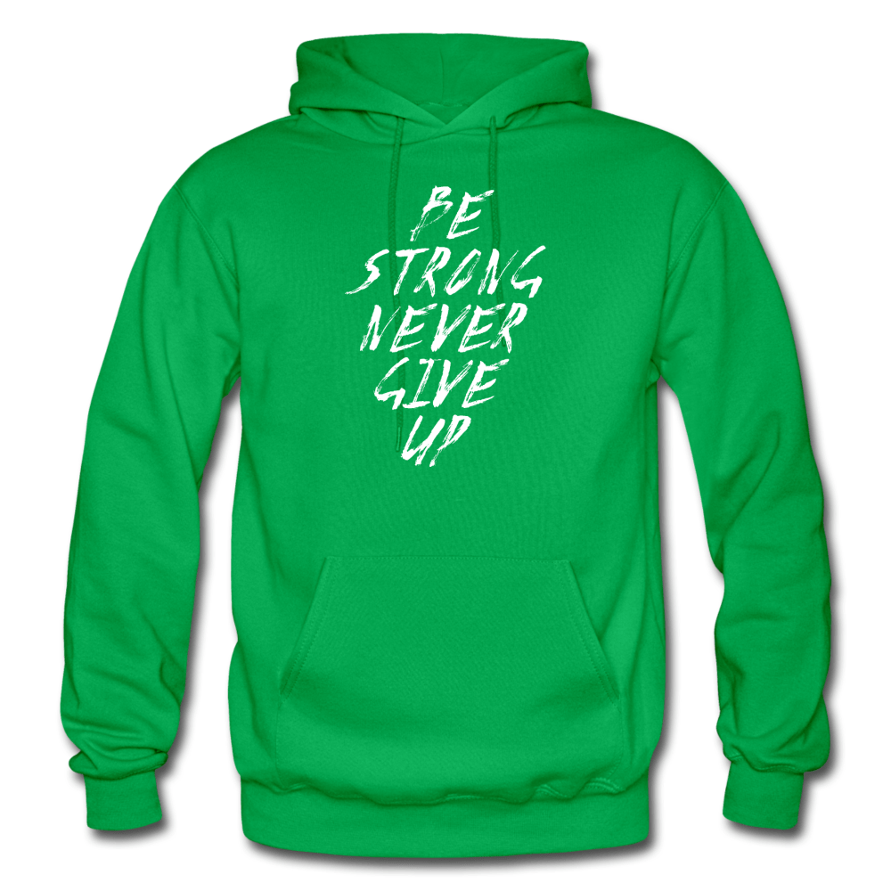 SPOD kelly green / S Be Strong Never Give Up Hoodie