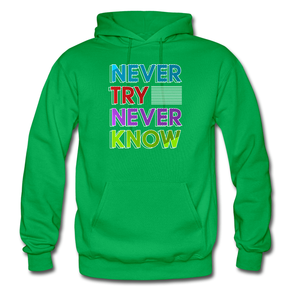 SPOD kelly green / S Never Try Never Know Hoodie