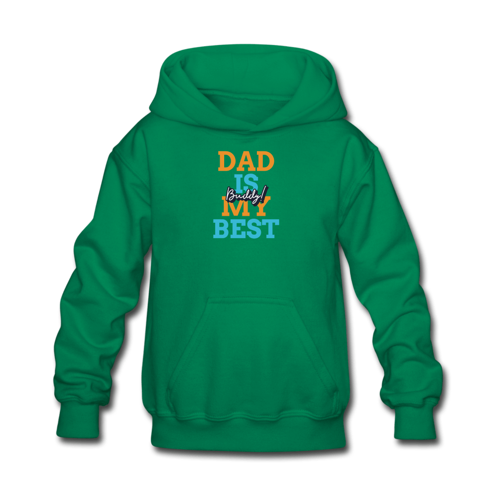 SPOD Kids' Hoodie | LAT 2296 kelly green / S Kids' Dad Is My Beast Buddy Hoodie
