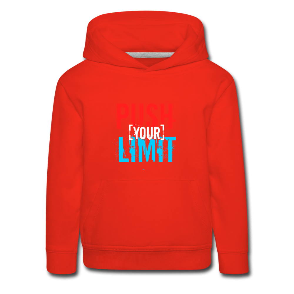 SPOD Kids‘ red / Youth S Push Your Limit Kids‘ Premium Hoodie